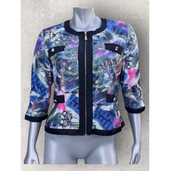 Michael Simon Jackets & Blazers - Michael Simon Sequin Jacket Zip Front